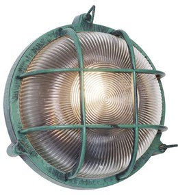 Lampă de perete de exterior verde rotundă IP44 - Noutica