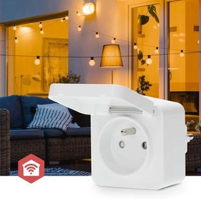 Nedis ZBPO130EWT - Priză inteligentă Smartlife 3680W/230V/Tip E/16A Wi-Fi Tuya I