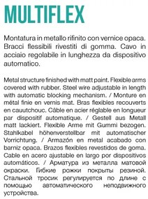 Lustra aplicata cu brate flexibile, MULTIFLEX PL8 COLOR 159010