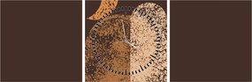 Tablou - Arce portocalii N⁰2 (cu ceas) (90x30 cm)