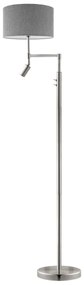 Lampadar LED Eglo TUNJA 1xE27/60W/230V + LED/2,1W d. 38 cm crom/gri