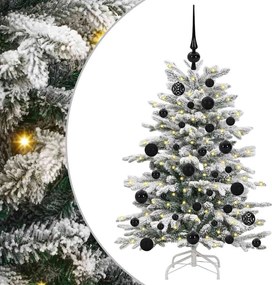 vidaXL Brad de Crăciun artificial cu ramuri articulare Alb 120 cm