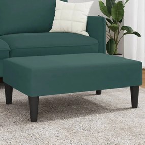 vidaXL Taburet, verde închis, 77x55x31 cm, catifea