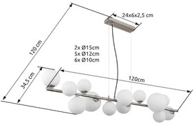 Lampadar LED Globo 56140-13H RIHA 13xG9/3,5W/230V alb