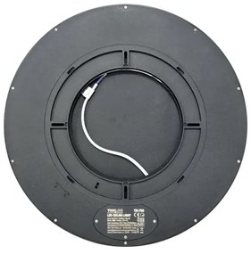 Plafonieră LED 32 W, 230 V, 3000/4000/6500 K, Ø 40 cm, neagră