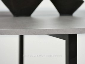 Masă de sufragerie Bird (beton + negru). 1111737