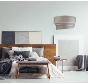 Lustră pe cablu Duolla DEVON 1xE27/40W/230V d. 45 cm gri