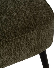 Canapea verde cu tapițerie din chenille 134 cm Glam – Ixia