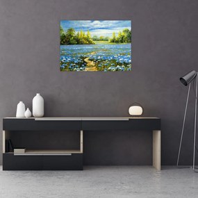Tablou - Drum de câmp, pictură în ulei (70x50 cm)