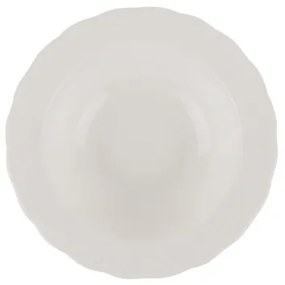 Set de veselă, 24 piese, alb/porțelan