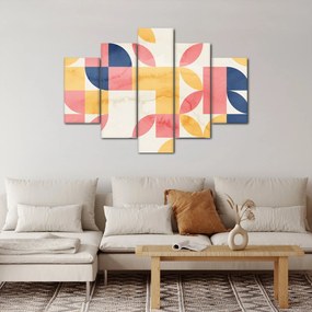 Tablou - Abstracție cu modele retro (150x105 cm)