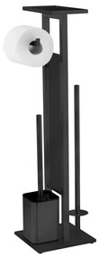 WENKO 71558800 - Set pentru WC DEBAR 21x70,5 cm inox/negru