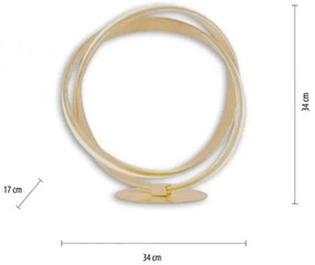 Lampă LED de masă dimabilă MELINDA LED/18W/230V aurie Paul Neuhaus 4531-12