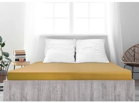 Cearșaf de pat 4Home jersey Ideal mustar , 180 x 200 cm, 180 x 200 cm