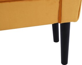 Bancă, catifea Velvet, maro-miere/negru, BURDA