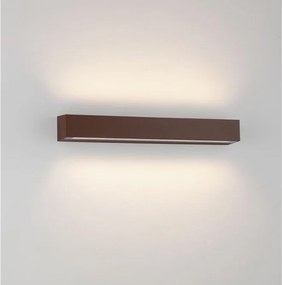 Aplica exterior corten liniara 50cm IP65 LED CCT PRISMATIC
