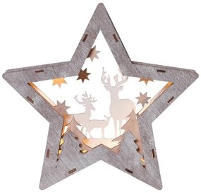 Decorațiune LED de Crăciun FAUNA 10xLED/0,03W/2xAAA Eglo 410413