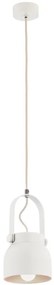 Lustră pe cablu LOGAN 1xE27/15W/230V d. 14 cm alb Argon 8290