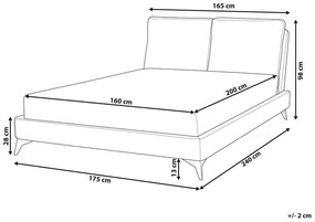 Pat matrimonial 160 cm Mellody (verde). 1081342