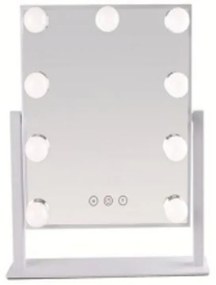 Oglinda de machiaj  LED cu becuri  USB  25x30cm