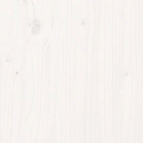 Suport pentru busteni, alb, 33,5x30x110 cm, lemn masiv pin Alb