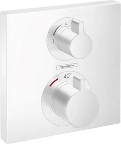 Hansgrohe Ecostat baterie cadă-duș ascuns cu termostat alb 15714700