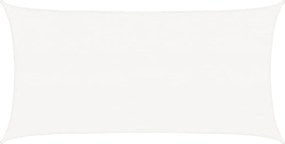 vidaXL Pânză parasolar HDPE, dreptunghiulară, 2 x 4 m, alb