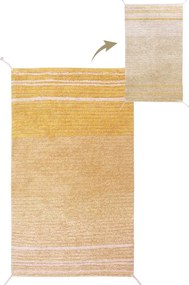 Covor galben ocru din bumbac 80x140 cm Twin Amber – Lorena Canals