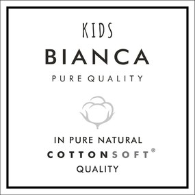 Cearceaf pentru copii alb din bumbac pentru pat de o persoană cu elastic 90x190 cm Transport – Bianca