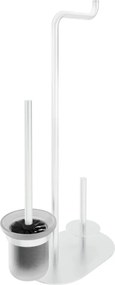 Silia Suport hârtie igienică stativ - 3-funcții Finisaj: Alb ADI_A732