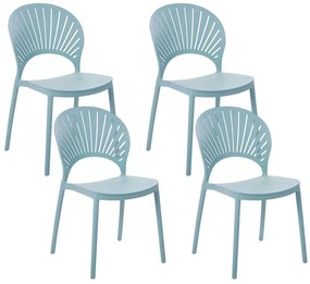Set 4 buc scaune de sufragerie Ostza (albastru). 1081821