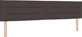 vidaXL Tăblie cap Maro închis 200 cm țesătură