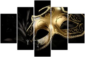 Tablou masca aurie (150x105 cm)