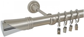 Galerie SIMPLA PRINDERE PERETE 25 MM -DUNCAN- crom mat (Alege marime: 280 cm)
