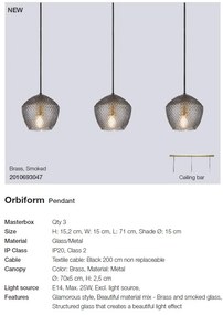Lustra cu 3 pendule design nordic Orbiform 2010693047 NL