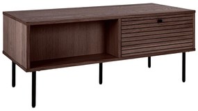 Măsuță de cafea maro închis cu aspect de lemn de stejar 50x100 cm Kyoto – House Nordic