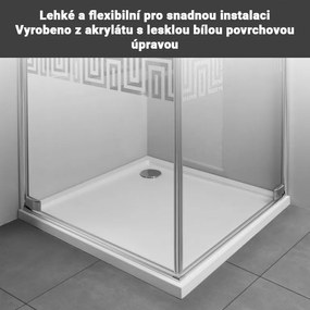 Aquamarin Vană de duș ,pătrata 90 x 90 cm