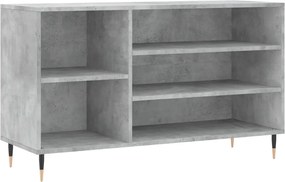 vidaXL Pantofar, gri beton, 102x36x60 cm, lemn prelucrat