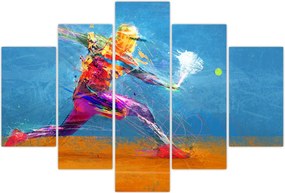 Tablou - Jucător de tenis pictat (150x105 cm)