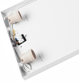 Plafonieră OAK SQUARE 4xE27/15W/230V 45x45 cm stejar