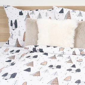 Lenjerie de pat din bumbac 4Home Frugal Winterland, 160 x 200 cm, 70 x 80 cm