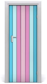 Autocolante pentru usi dungi colorate