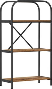 vidaXL Raft pentru cărți Lemn vechi 60 x 30 x 109 cm Lemn compozit