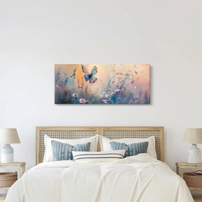 Tablou - Pajiște cu Fluture II (120x50 cm)