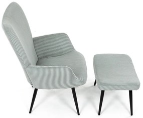 Fotoliu pentru relaxare cu suport pentru picioare L7285 BLUE6, albastru