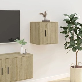 vidaXL Dulap TV montat pe perete, stejar sonoma, 40x34,5x40 cm