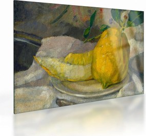 Tablou pe sticlă - French 19th Century, Melon and Lemon, reproducere (70x50 cm)