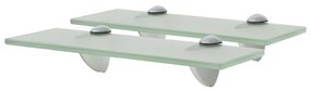 vidaXL Rafturi suspendate, 2 buc., 30 x 10 cm, sticlă, 8 mm