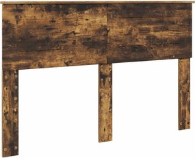 vidaXL Tăblie cap Stejar fumuriu 140 cm Lemn compozit