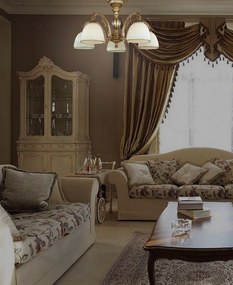 Lustra aplicata din alama cu 5 brate design italian 7055